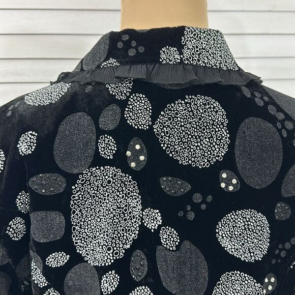 Chico's Blazer Size 1 (8) Evening Jacket Cocktail NWOT Embellished - Picture 9 of 13